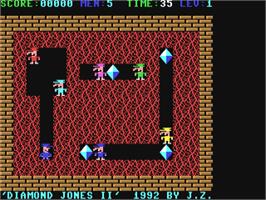 In game image of Diamond Jones 2 on the Commodore 64.