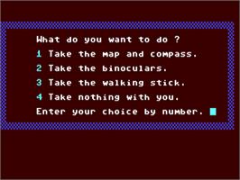 In game image of Double Feature - Northwoods Adventure on the Commodore 64.