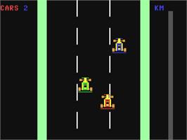 In game image of Driver / 64-Driver (Alpha Software) on the Commodore 64.