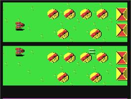 In game image of Duo Blaster on the Commodore 64.