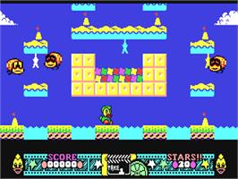 In game image of Edd The Duck! on the Commodore 64.