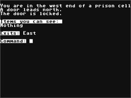 In game image of Escape From The Dungeons Of The Gods on the Commodore 64.
