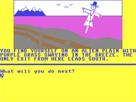 In game image of Extricator on the Commodore 64.
