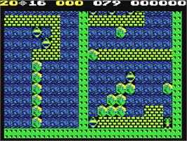In game image of Falcon Dash 2003 - The Dark Cave on the Commodore 64.