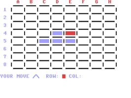 In game image of Flip It (64'er) on the Commodore 64.