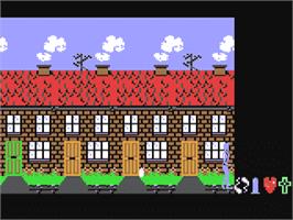 In game image of Frankie Goes To Hollywood on the Commodore 64.