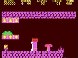 In game image of Frankies Horror Trip 2 on the Commodore 64.