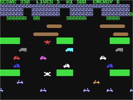 In game image of Froggy 64 - Ivasive Action on the Commodore 64.
