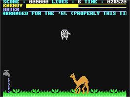 In game image of Get Off My Garden on the Commodore 64.