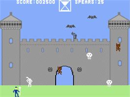 In game image of Ghost Manor on the Commodore 64.