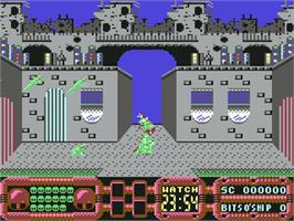 In game image of Gilbert - Escape From Drill on the Commodore 64.