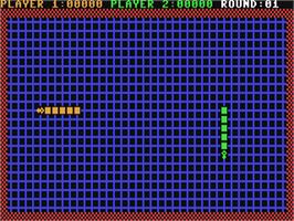 In game image of Gladiator's 2000 on the Commodore 64.