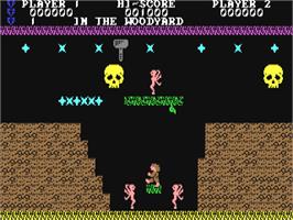 In game image of Gods And Heroes on the Commodore 64.