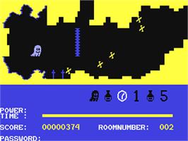 In game image of Gogo The Ghost / Spukschloss (Sonnenverlag) on the Commodore 64.