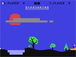 In game image of Golf (Commodore Magazine) on the Commodore 64.