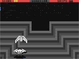 In game image of Guardian on the Commodore 64.
