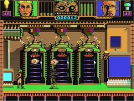 In game image of Hammerfist on the Commodore 64.