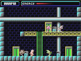 In game image of Hektic 2 on the Commodore 64.