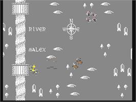 In game image of Heroes Of Midgard on the Commodore 64.
