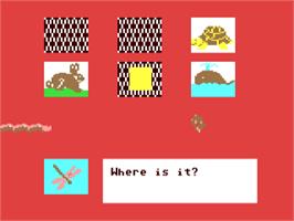 In game image of Hide And Seek (2009) on the Commodore 64.