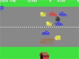 In game image of Horace Goes Skiing on the Commodore 64.