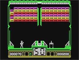In game image of Hot Shot (64'er) on the Commodore 64.