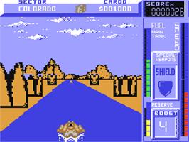 In game image of Hydra on the Commodore 64.