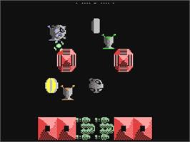 In game image of I, Ball on the Commodore 64.