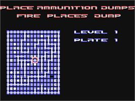 In game image of ISS - Incredible Shrinking Sphere on the Commodore 64.