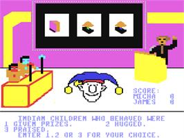In game image of Indians, Indians on the Commodore 64.