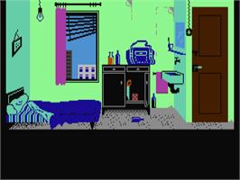 In game image of Inheritance - Panic In Las Vegas, The on the Commodore 64.