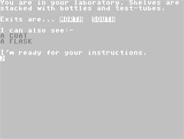 In game image of Journey To The Centre Of Eddie Smith's Head on the Commodore 64.