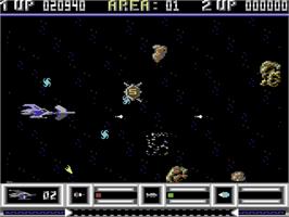 In game image of Katakis on the Commodore 64.