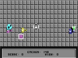 In game image of Kill The Saucers on the Commodore 64.