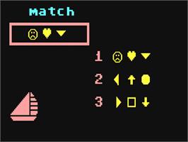 In game image of Kindercomp on the Commodore 64.