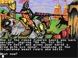 In game image of Knight Orc on the Commodore 64.