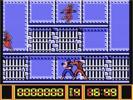 In game image of Knuckle Busters on the Commodore 64.