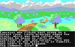 In game image of Lancelot on the Commodore 64.