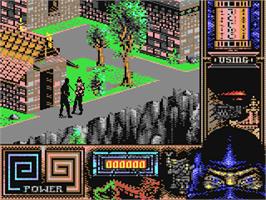 In game image of Last Ninja 3 on the Commodore 64.