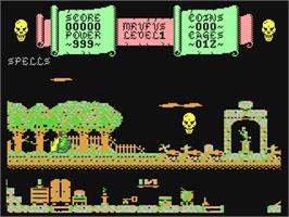 In game image of Magic (Markt & Technik) on the Commodore 64.