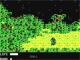 In game image of Metal Gear on the Commodore 64.