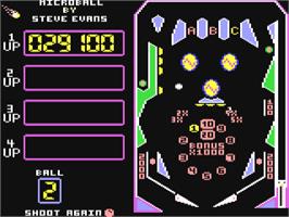 In game image of Microball on the Commodore 64.