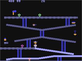 In game image of Miner 2049er on the Commodore 64.