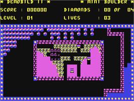In game image of Mini Boulder - Antics on the Commodore 64.