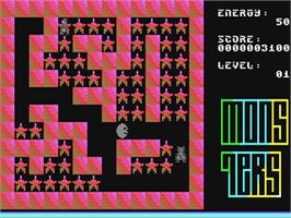 In game image of Monsters (J & F Publishing) on the Commodore 64.