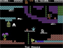 In game image of Monty on the Run on the Commodore 64.