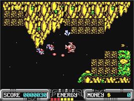 In game image of Mr. Heli on the Commodore 64.