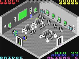 In game image of NEIL Android on the Commodore 64.