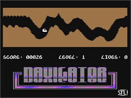 In game image of Navigator (Stealth Labwork) on the Commodore 64.