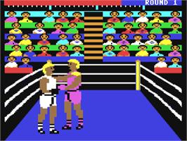 In game image of Neutral Corner / USA Boxing on the Commodore 64.